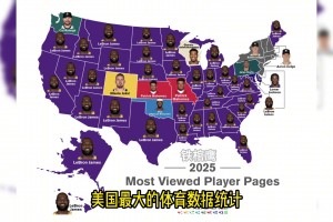 恐怖热度！加拿大+美国几乎每州最喜欢浏览的球员是詹姆斯